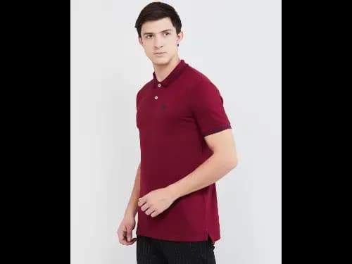 Men Slim Fit Polo T-Shirt with Contrast Tipping (2)
