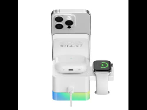 Recci RCW-46 4 in 1 Wireless Charger – White (4)