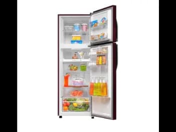 Haier 240L No Frost Double Door Inverter Refrigerator - Red Rose Floral (2)