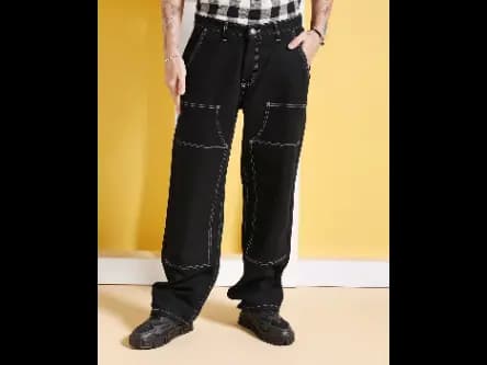 Men Light-Wash Relaxed Fit Jeans