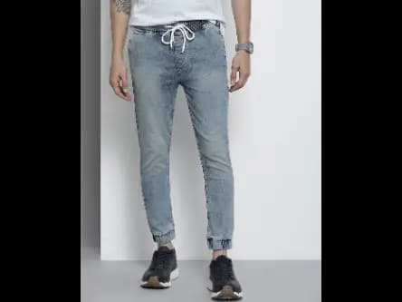Heavily Washed Slim Fit Jogger Jeans (2)