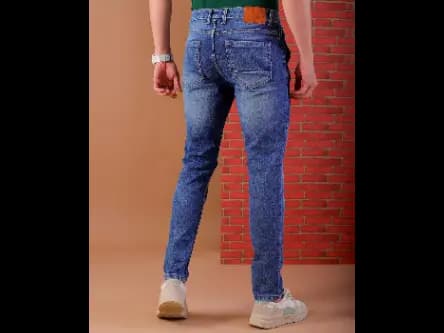 Lightly Distressed Slim Fit Jeans (5)