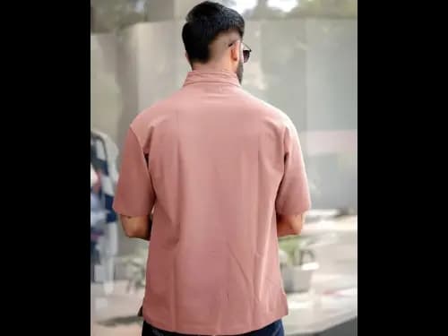 Oversized Henley T-Shirt (2)