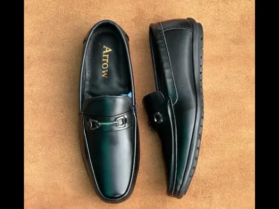 Men’s Jet-Black Cow Leather Casual Loafer (2)