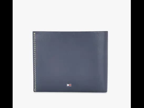 Brand Print Leather Bi-Fold Wallet (3)