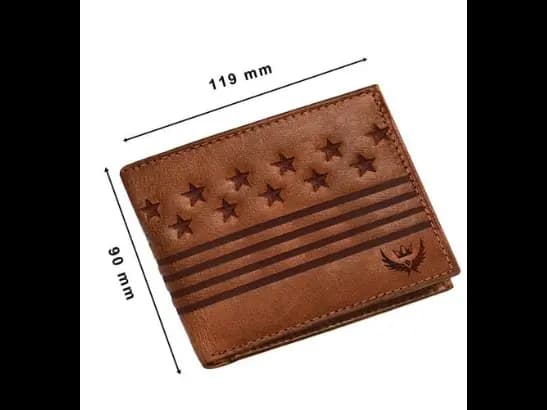 Embossed Genuine Leather Bi-Fold Wallet (3)