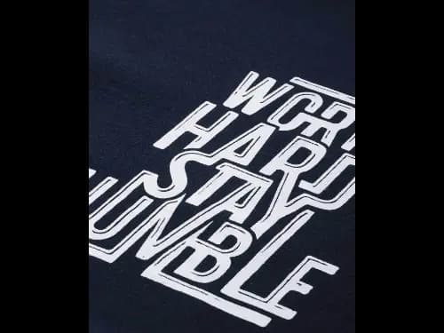 Typographic Print Hooded Sweatshirt (2)