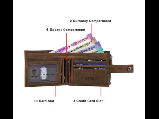 Bi-Fold Wallet with Snap-Button Closure (4)