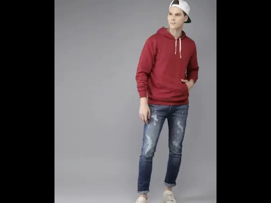 Hoodie with Kangaroo Pockets & Drawstrings (4)