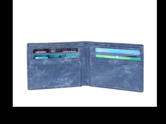 Denim Bi-Fold Wallet (2)