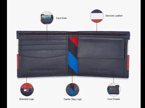 Genuine Leather Bi-Fold Wallet (6)