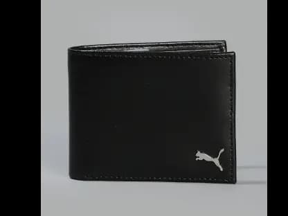 Bi-Fold Wallet with Metal Logo