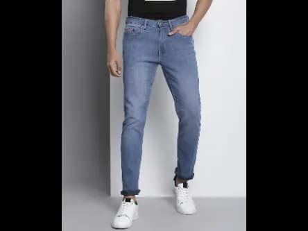 Heavily Washed Skinny Fit Jeans (2)