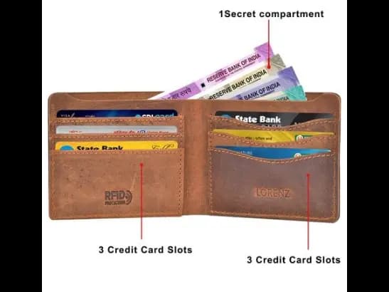 Genuine Leather Bi-Fold Wallet (5)