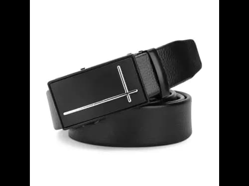Men Slim Belt with Auto-Lock Closure