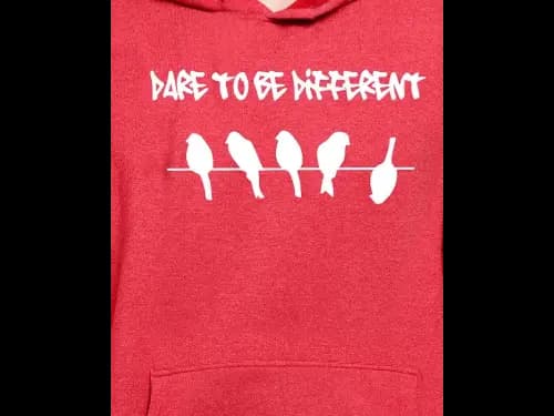Typographic Print Hoodie with Kangaroo Pocket (3)