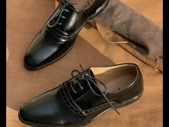 Men’s Oxford Jet Black Shoe (2)