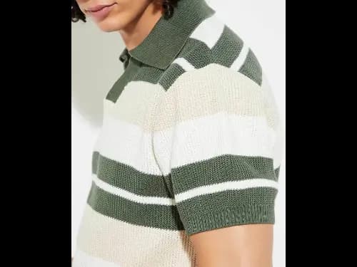 Men Striped Polo T-Shirt (3)