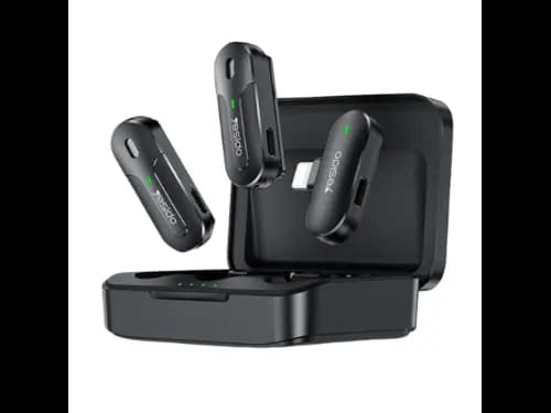 Yesido KR16 Lavalier Lightning Microphone System with Charging Case 2 Transmitter +1 Receiver