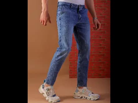 Lightly Distressed Slim Fit Jeans (2)