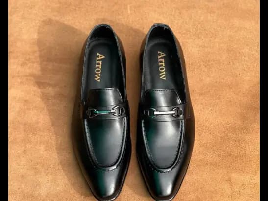 Men’s Jet-Black Cow Leather Loafer