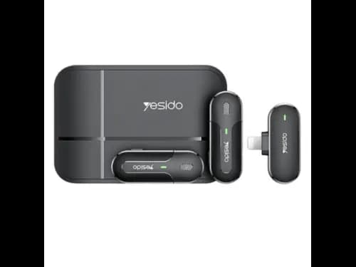Yesido KR16 Lavalier Lightning Microphone System with Charging Case 2 Transmitter 1 Receiver (2)