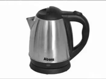 Abans 1.2L Electric Stainless Steel Kettle - Black and Sliver