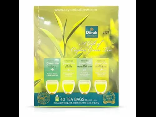 Dilmah Gift of Ceylon quality 40 green tea bags pack