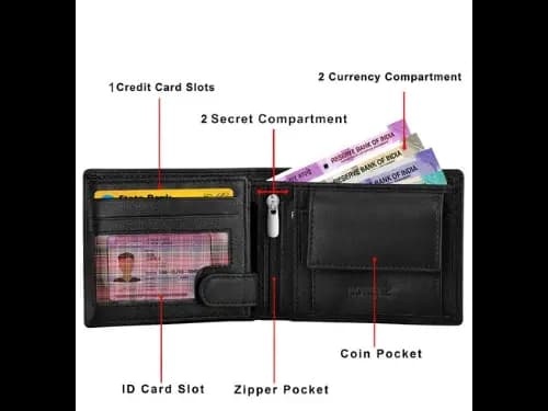 Genuine Leather Bi-Fold Wallet (3)