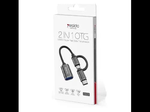 YESIDO 2 In 1 OTG GS02 - Black (3)