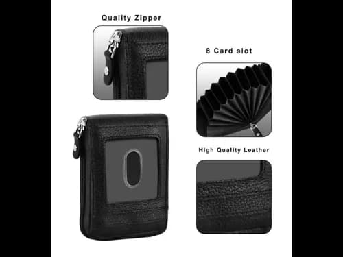 Leather Card Holder Black (3)