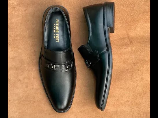 Men’s Jet Black Cow Leather Slip-on Shoe (3)