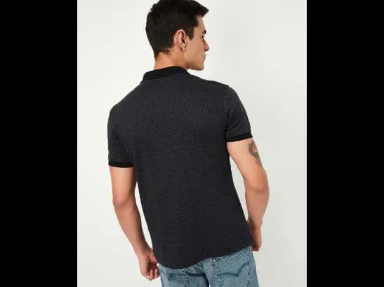 Men Chevron Patterned Regular Fit Polo T-Shirt (3)