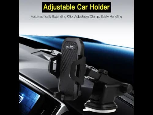 Yesido C23 Free Stretch Rubberized Universal Suction Car Phone Holder (3)