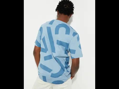 Printed Regular Fit Crew-Neck T-Shirt (3)