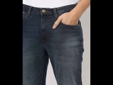 Lightly Washed & Distressed Relaxed Fit Jeans (2)