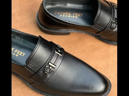 Men’s Jet Black Cow Leather Slip-on Shoe (2)