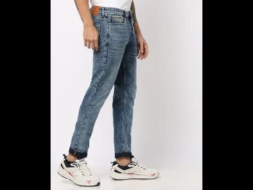 Acid Heavily Washed Slim Fit Jeans (2)