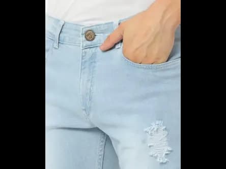 Men Washed Distressed Slim Fit Jeans (3)