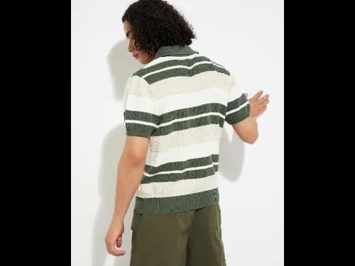 Men Striped Polo T-Shirt (4)