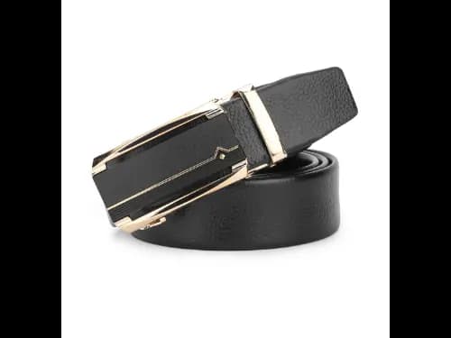 Men Slim Belt with Auto-Lock Closure