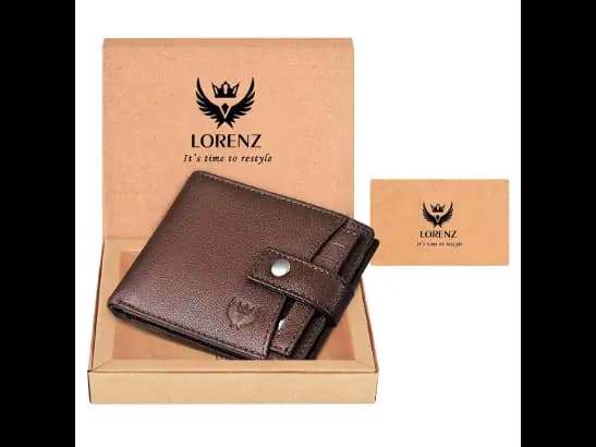 Bi-Fold Wallet with Flap Closure