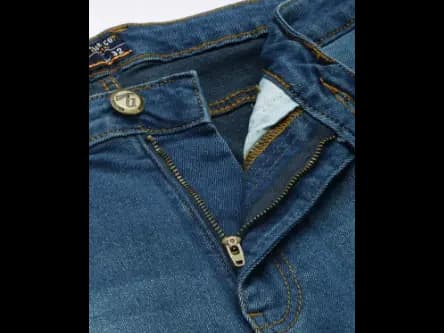 Heavily Washed Straight Fit Jeans (3)