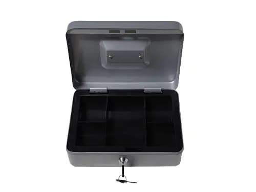 CASH BOX GREY 8″X6″X3″ (SMALL)