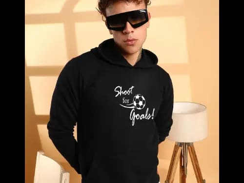 Men Typographic Print Regular Fit Sweatshirt