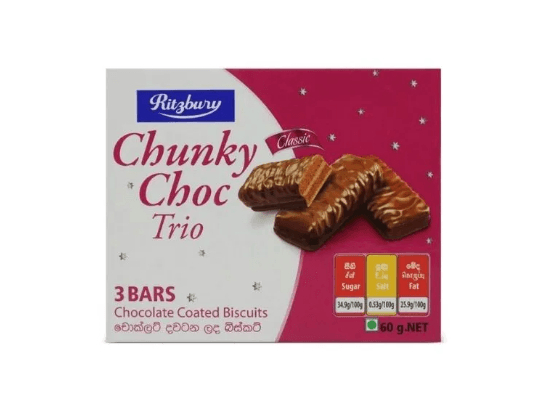 Ritzbury Chunky Choc 60G