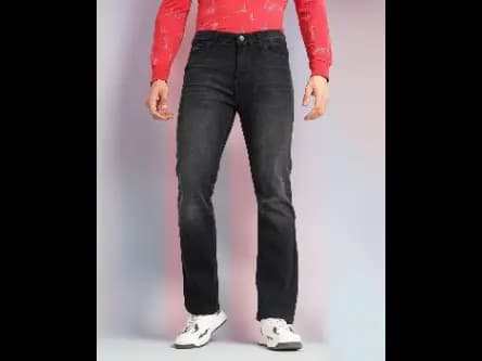 Men Mid-Wash Bootcut Jeans