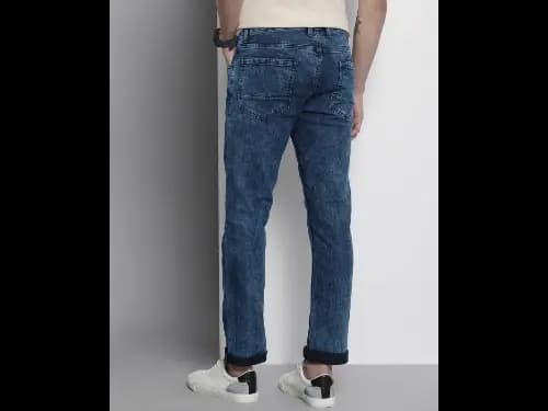 Acid Wash Straight Fit Jeans (2)