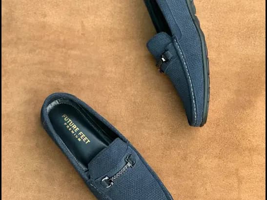 Men’s Pacific Blue Cow Nubuck Leather Casual Loafer (3)
