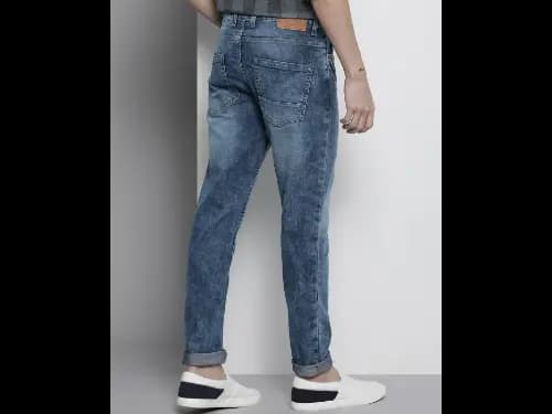 Acid Heavily Washed Slim Fit Jeans (3)